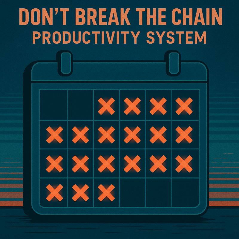 Don’t Break the Chain Productivity System