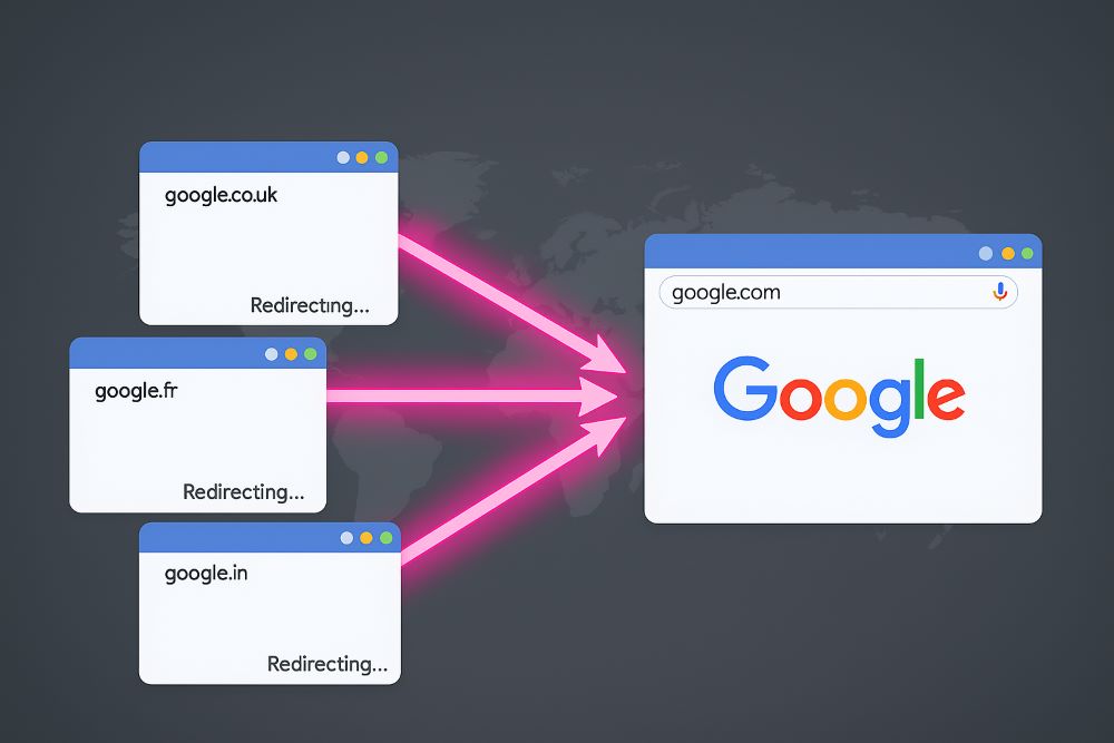 Google is scrapping country specific domains.